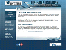 Tablet Screenshot of lakecooktrenching.com